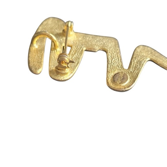 Park Lane Gold and Crystal Artistic Brooch - Picture 8 of 8